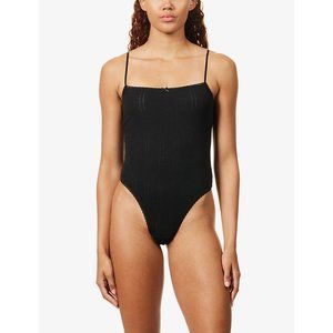 NWT Cou Cou Intimates Black Bodysuit XS